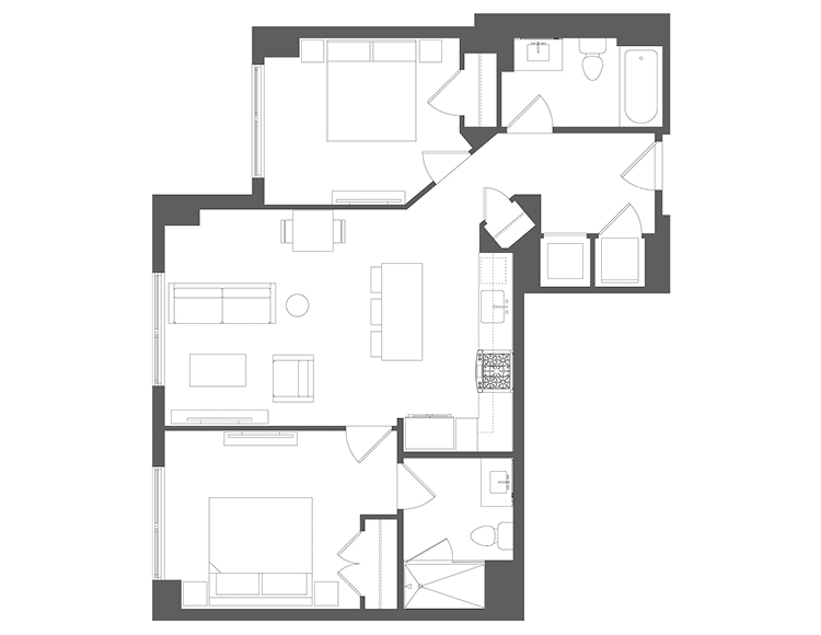 Floor plan A10, tier 04