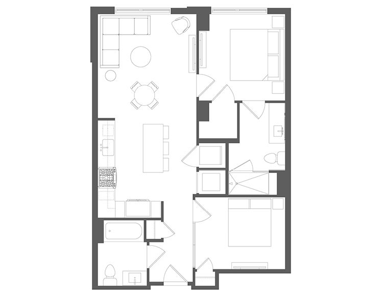 Floor plan B01, tier 09