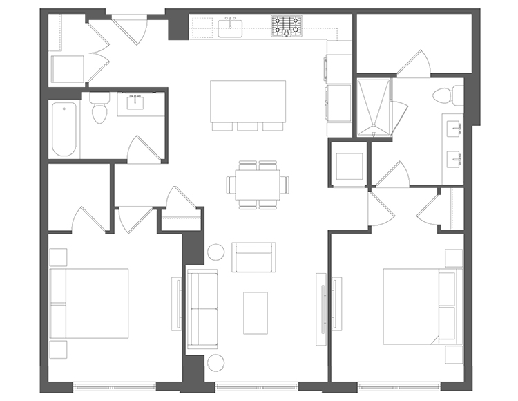 Floor plan CO1, tier 13