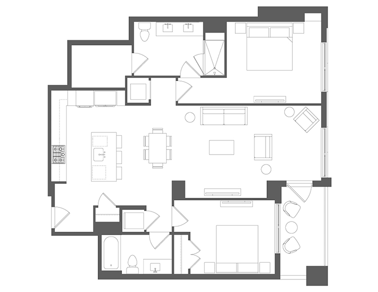 Floor plan C04, tier 05
