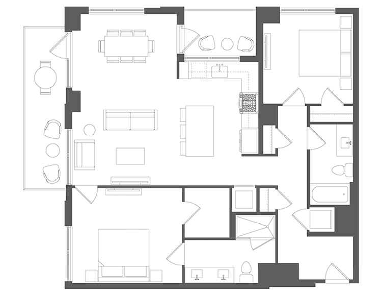 Floor plan C06, tier 11
