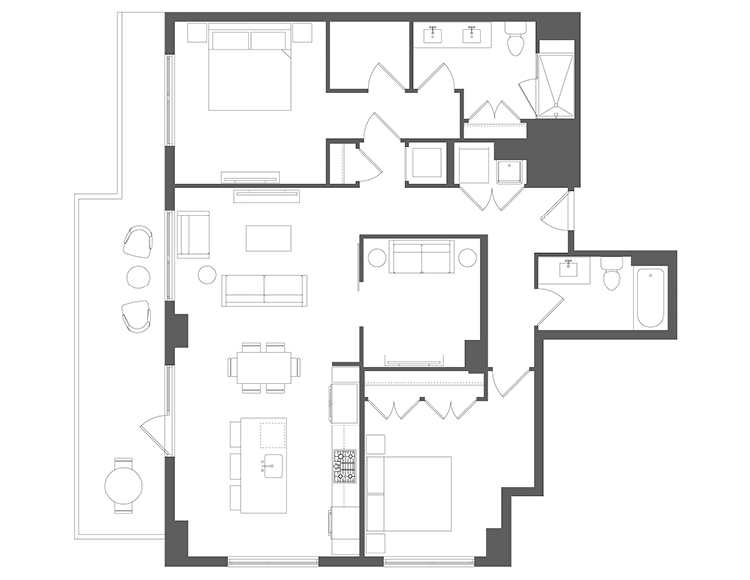 Floor plan C10, tier 02