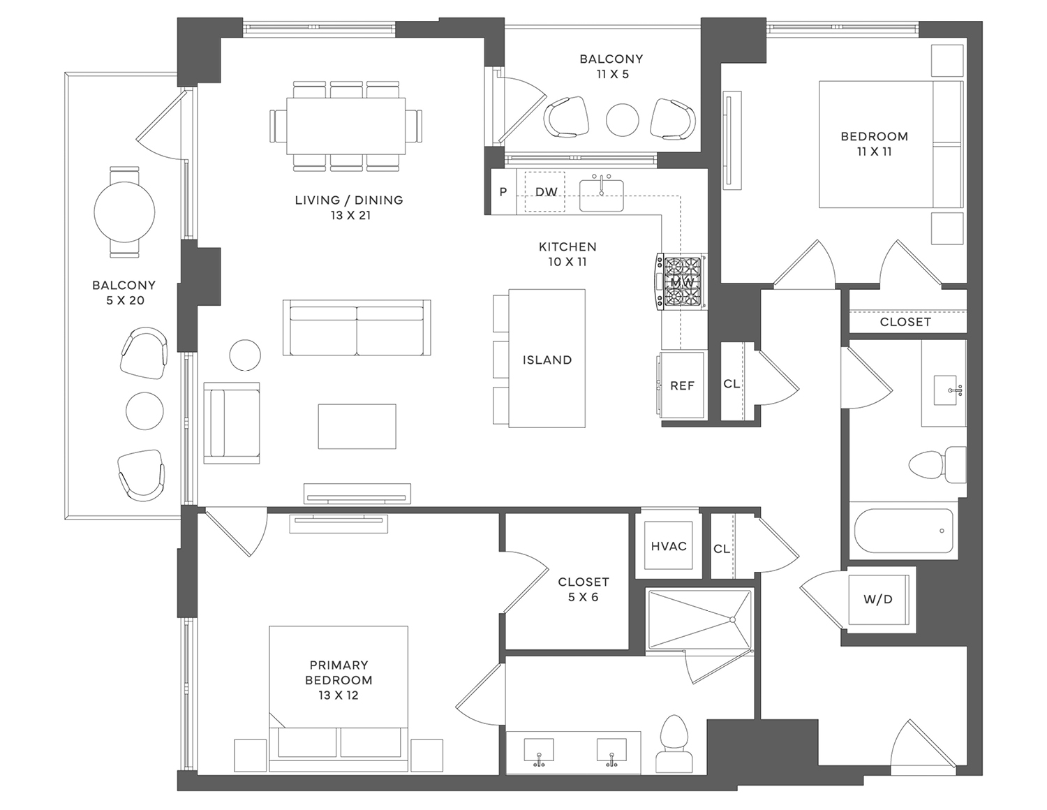 Floor plan C06, tier 11